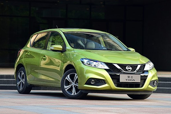  Cifras de ventas de automóviles en China del Nissan Tiida hatchback
