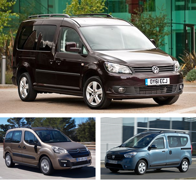 Passenger-van-segment-European-sales-2015-Volkswagen_Caddy_Life-Citroen_Berlingo_Multispace-Dacia_Dokker