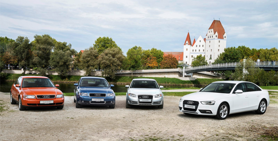 Audi_A4-generations-auto-sales-statistics-Europe