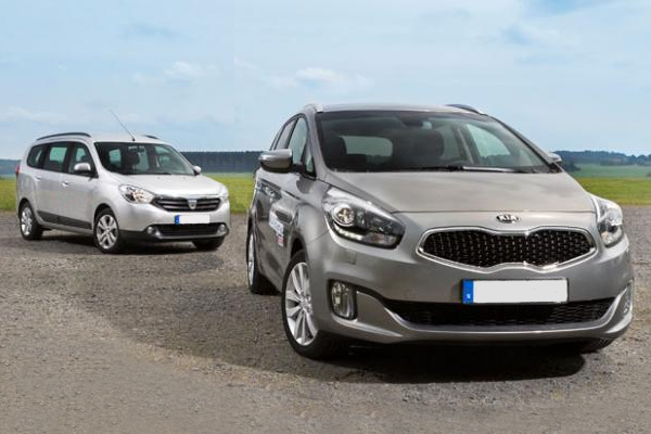 European-car-sales-statistics-midsized-MPV-segment-2014-Kia_Carens-Dacia_Lodgy