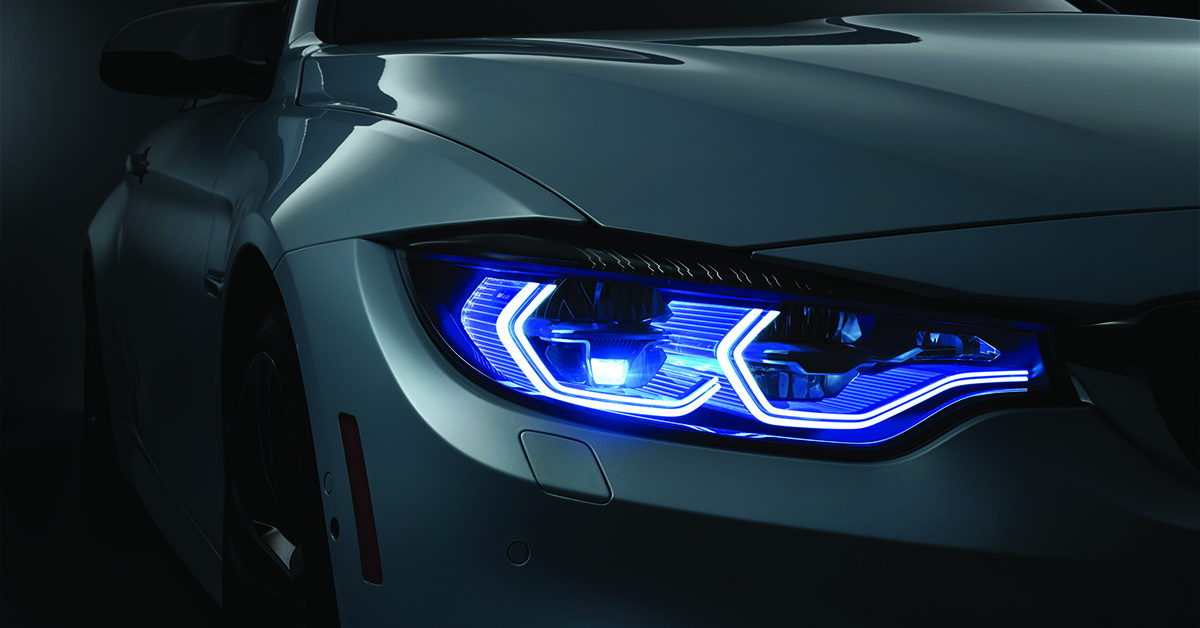 BMW M4 with laser headlights